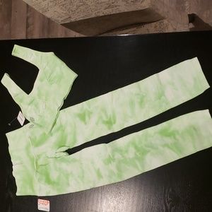 NWT! Free People Good Karma leggings and bra